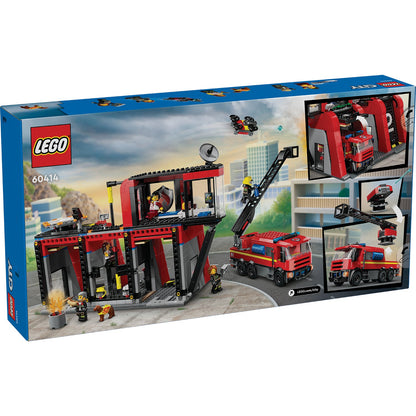 LEGO® City Fire Station with Fire Truck - Bộ lắp ráp Trạm Cứu Hỏa và Xe Cứu Hỏa - LEGO 60414 LEGO - Building Set