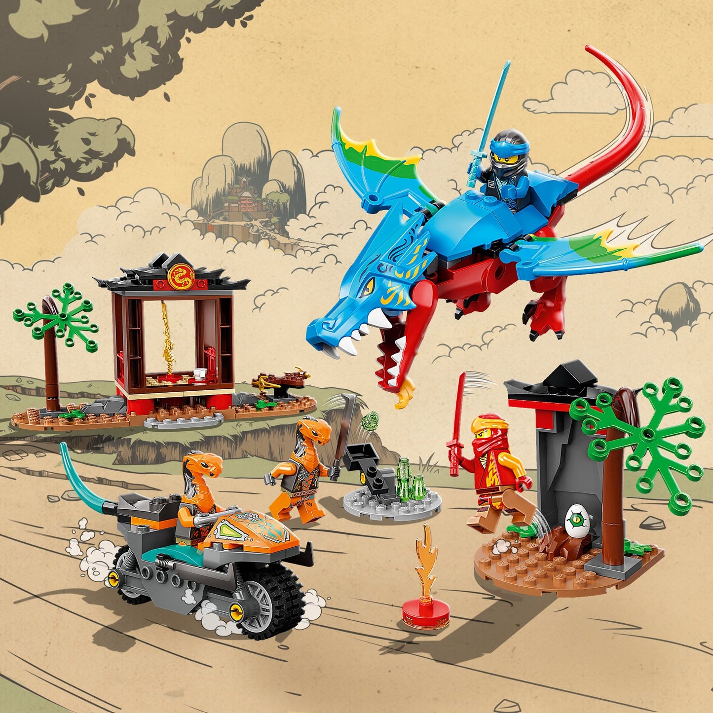 LEGO® NINJAGO® Ninja Dragon Temple - Đồ Chơi Lắp Ráp Ngôi Đền Rồng Ninja - LEGO 71759 LEGO - ảnh 5 - LEGO Construction Sets