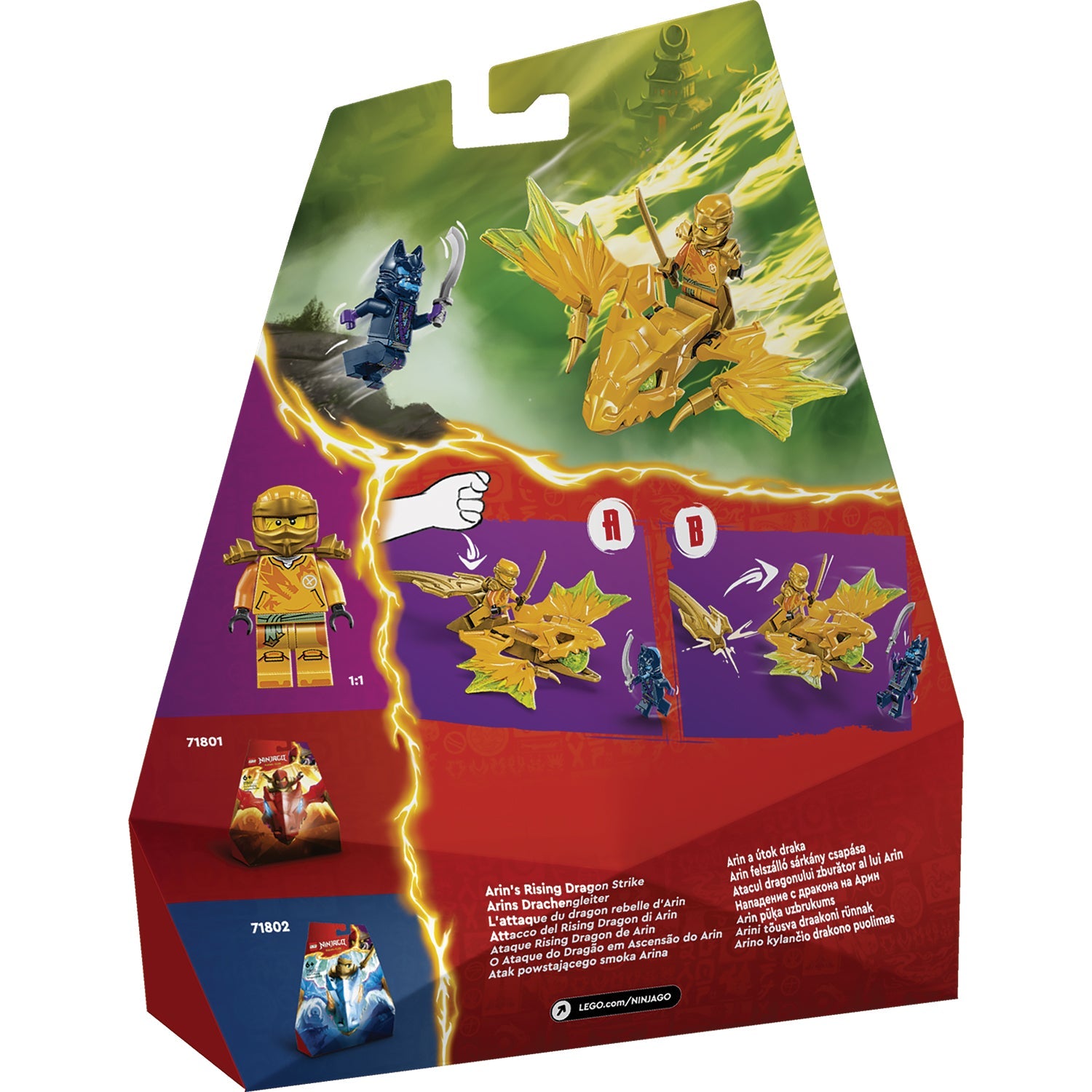 LEGO® NINJAGO® Arin’s Rising Dragon Strike - Đồ chơi lắp ráp rồng bay Ninja (71803) LEGO - ảnh 2 - LEGO NINJAGO