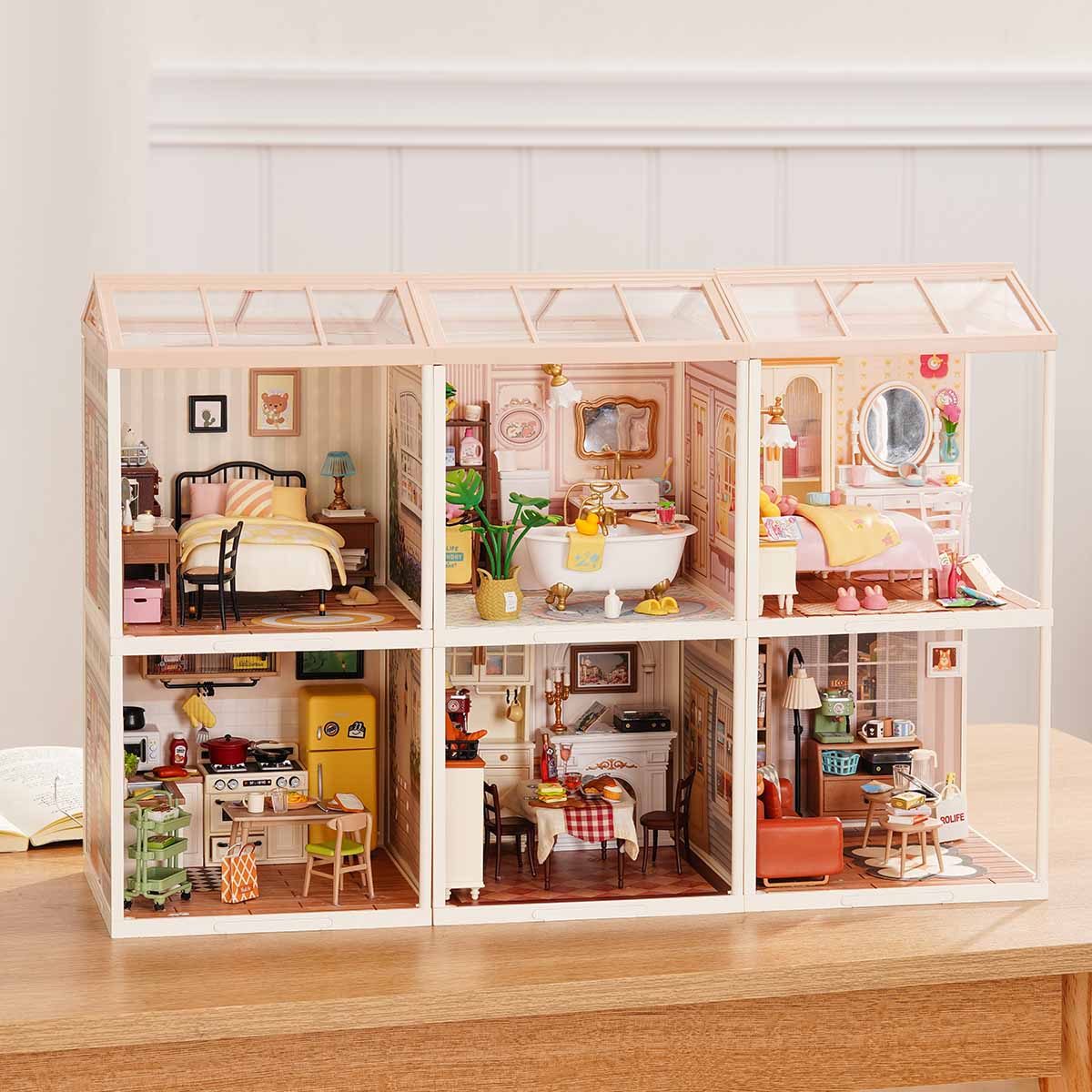 Rolife Super Creator Series - 6 in 1 Six Grid - Mô hình nhà gỗ DIY thu nhỏ - Rolife