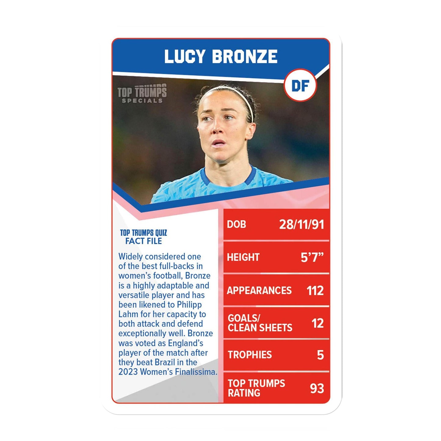 Top Trumps - England Womens Football Stars Edition Trò Chơi Thẻ Bài Bóng Đá Nữ Winning Moves - Hình ảnh chi tiết 2