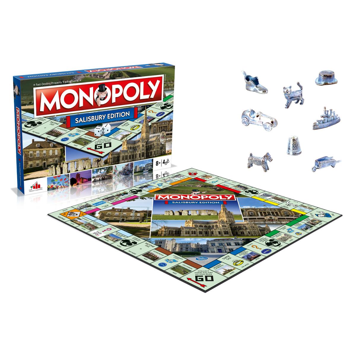 Salisbury Monopoly Board Game - Cờ Tỷ Phú Phiên Bản Thành Phố Salisbury - Winning Moves