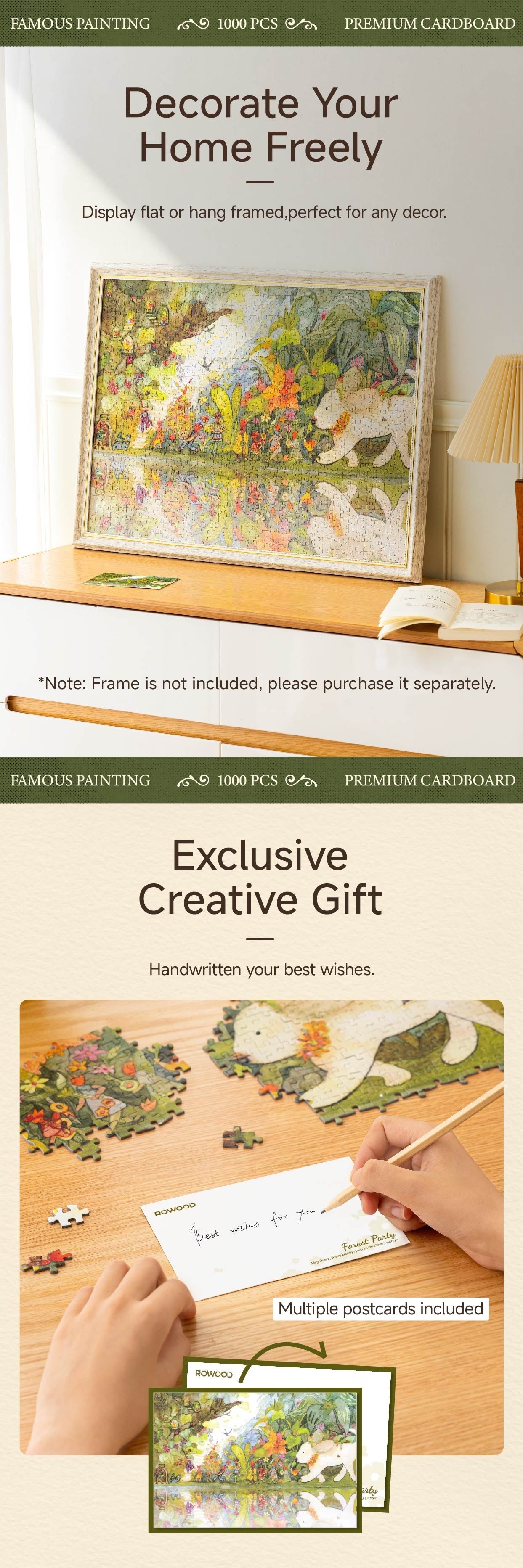 Rowood 1000 Piece Jigsaw Puzzle - Tree House Tale PT010 - Đồ chơi xếp hình 1000 mảnh - Rolife