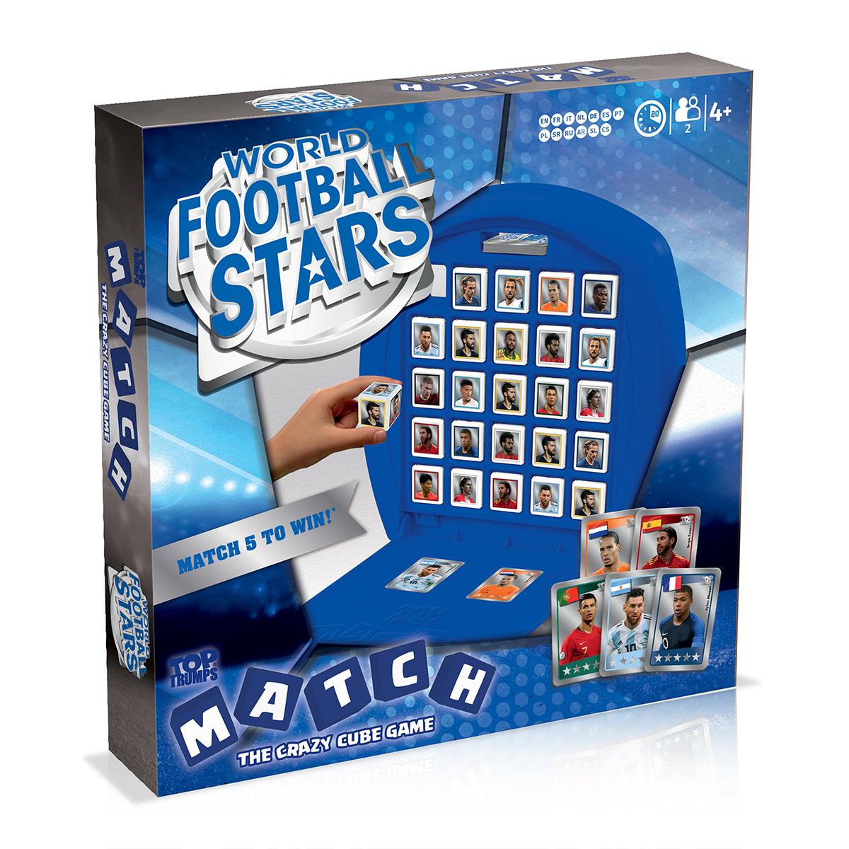 World Football Stars Top Trumps Match - The Crazy Cube Game - Trò Chơi Khối Lập Phương Xếp 5 - Winning Moves - Hình ảnh sản phẩm