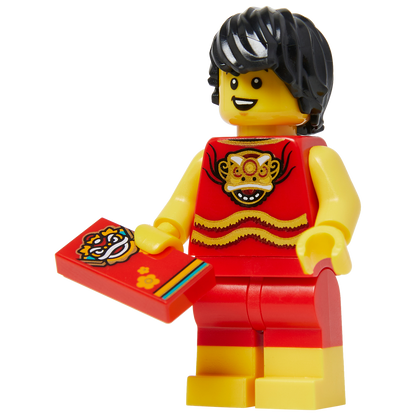 Minifigure LNY man with dragon deco & colours - Nhân vật LEGO Tết Nguyên Đán - LEGO - Hình ảnh sản phẩm