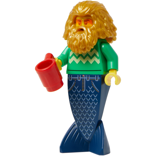 Minifigure Coffee Drinking Merman - Mô Hình Người Cá Uống Cà Phê - LEGO