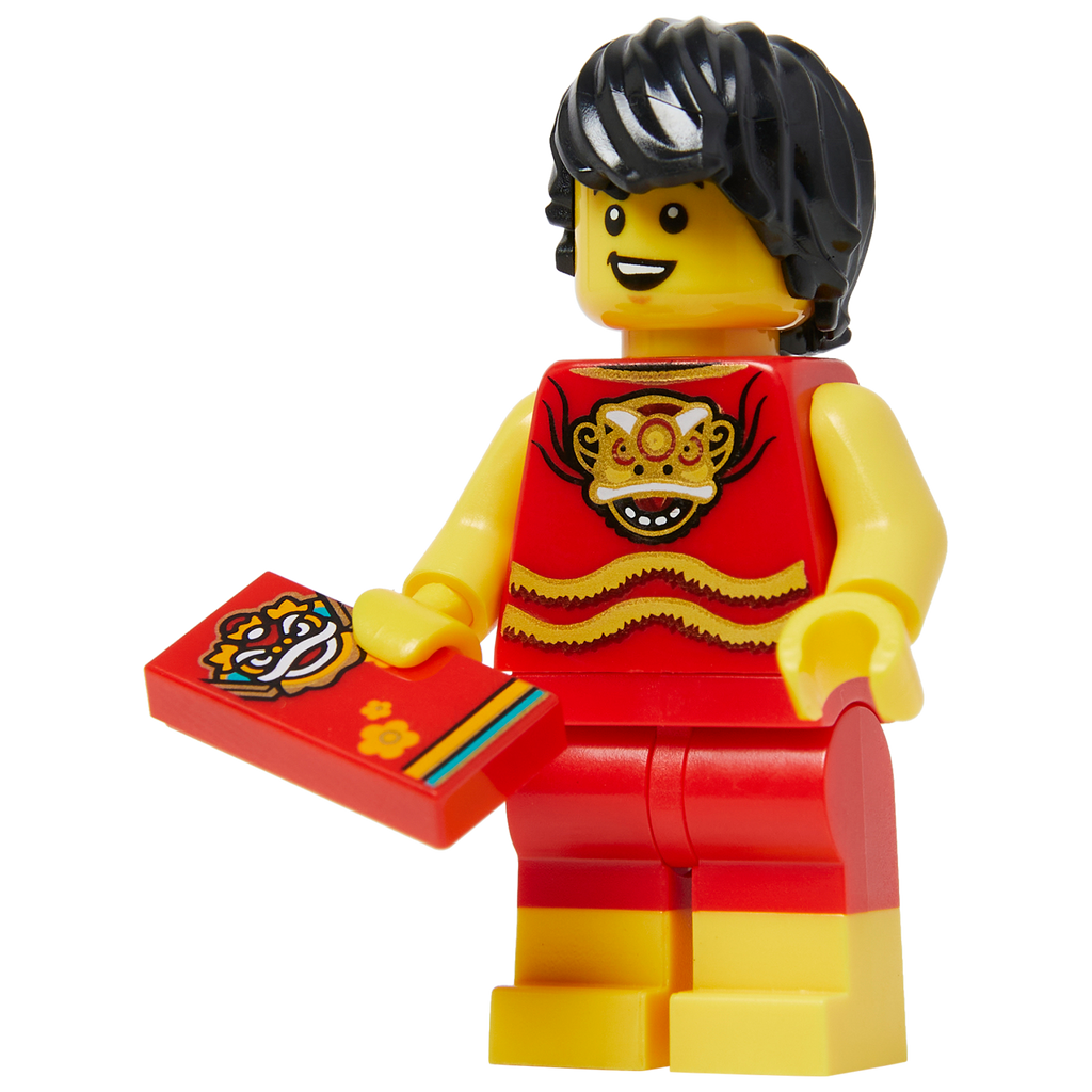 Minifigure LNY man with dragon deco & colours - Nhân vật LEGO Tết Nguyên Đán - LEGO - Hình ảnh chi tiết 2