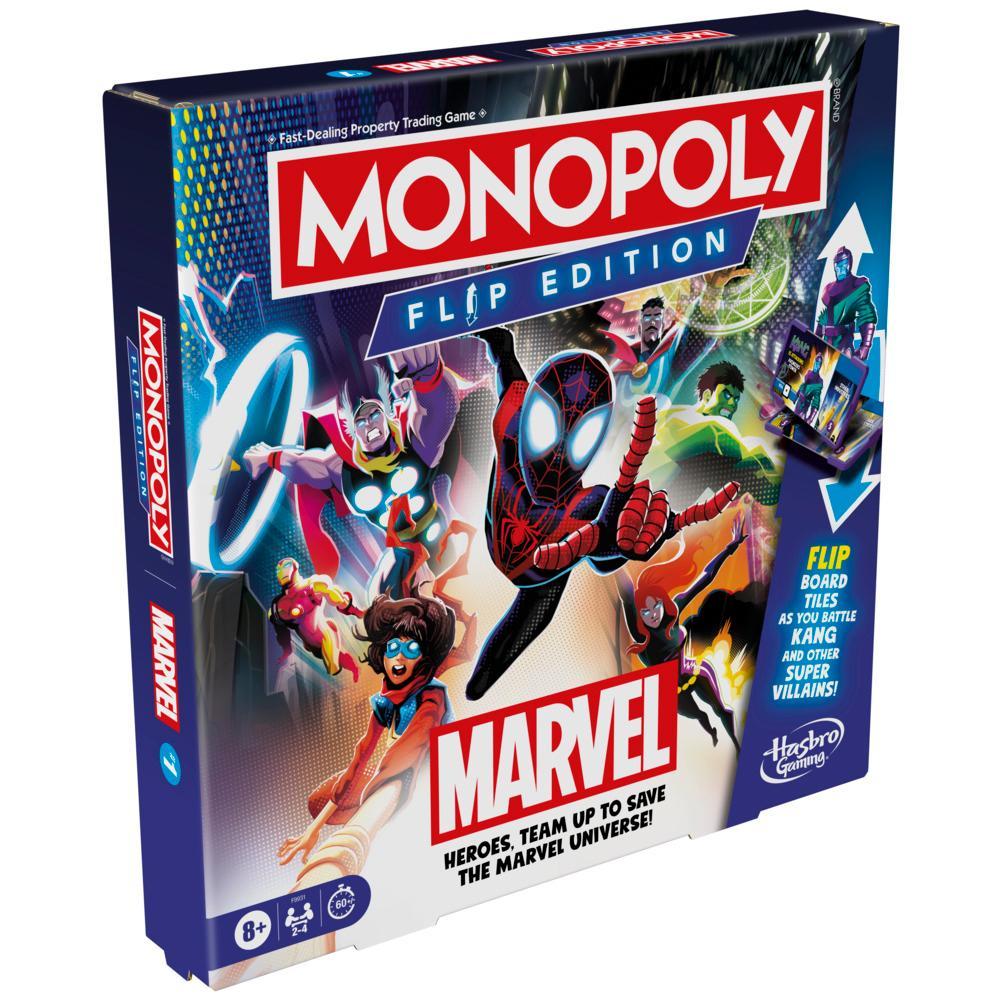 Cờ Tỷ Phú Monopoly Flip Edition: Marvel Board Game cho 2-4 người chơi, 8+
