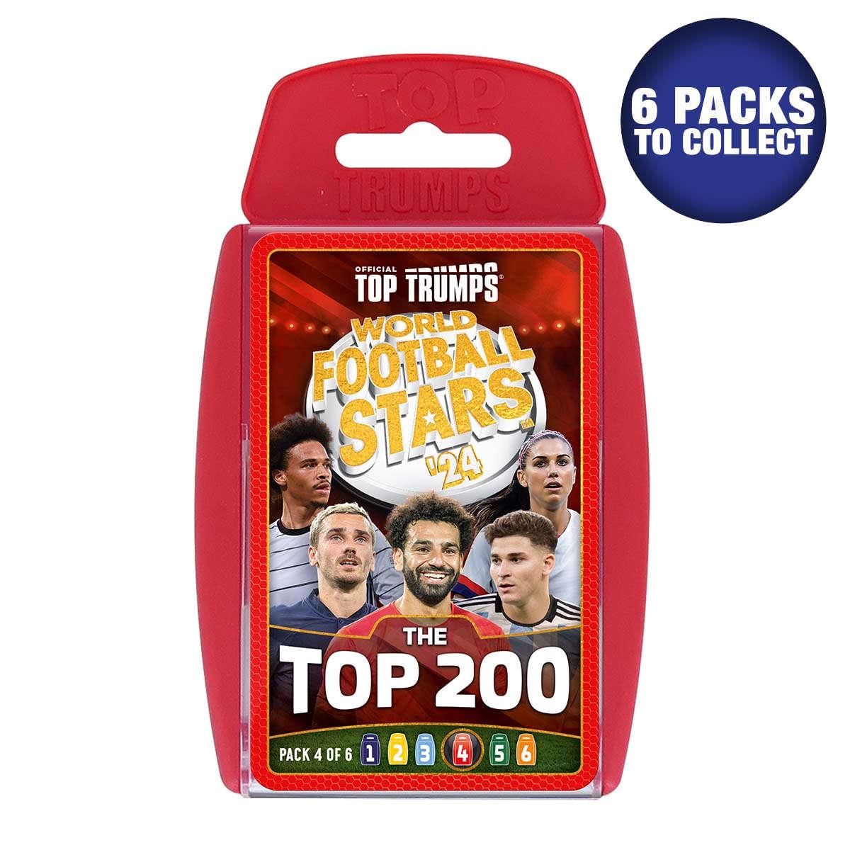 World Football Stars Top 200 - Pack 4 Top Trumps Card Game - Thẻ Bài Bóng Đá Cao Cấp - Winning Moves - Hình ảnh sản phẩm