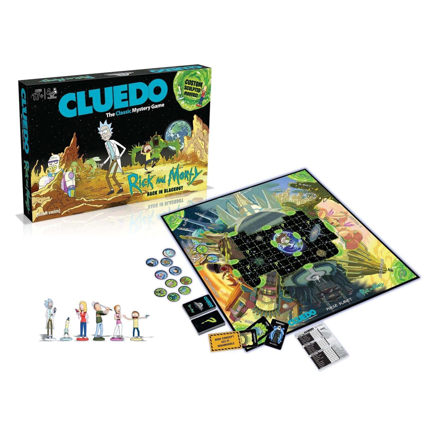 Rick and Morty Cluedo Mystery Board Game | Board game giải đố thám tử | Winning Moves - Hình ảnh chi tiết 2