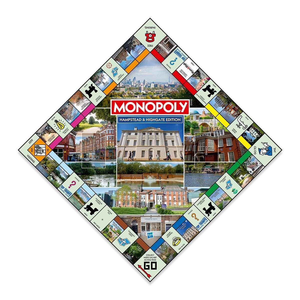 Hampstead & Highgate Monopoly Board Game - Cờ Tỷ Phú London - Winning Moves - Góc nhìn khác 3