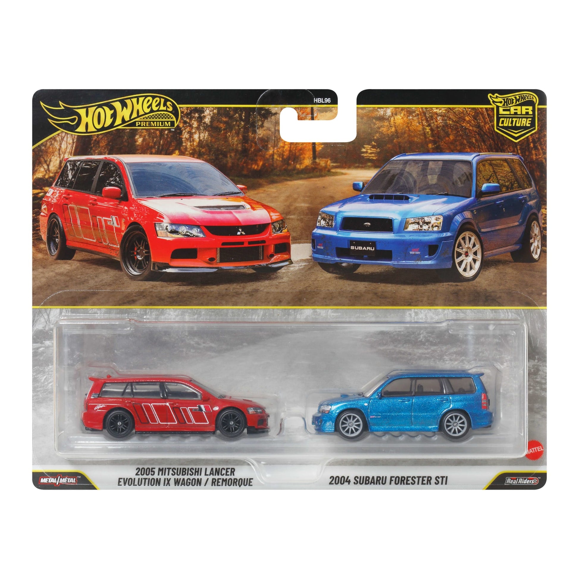 Hot Wheels Premium Car Culture 2-Pack 2004 Volkswagen Gold R32 & Volkswagen Golf MK7