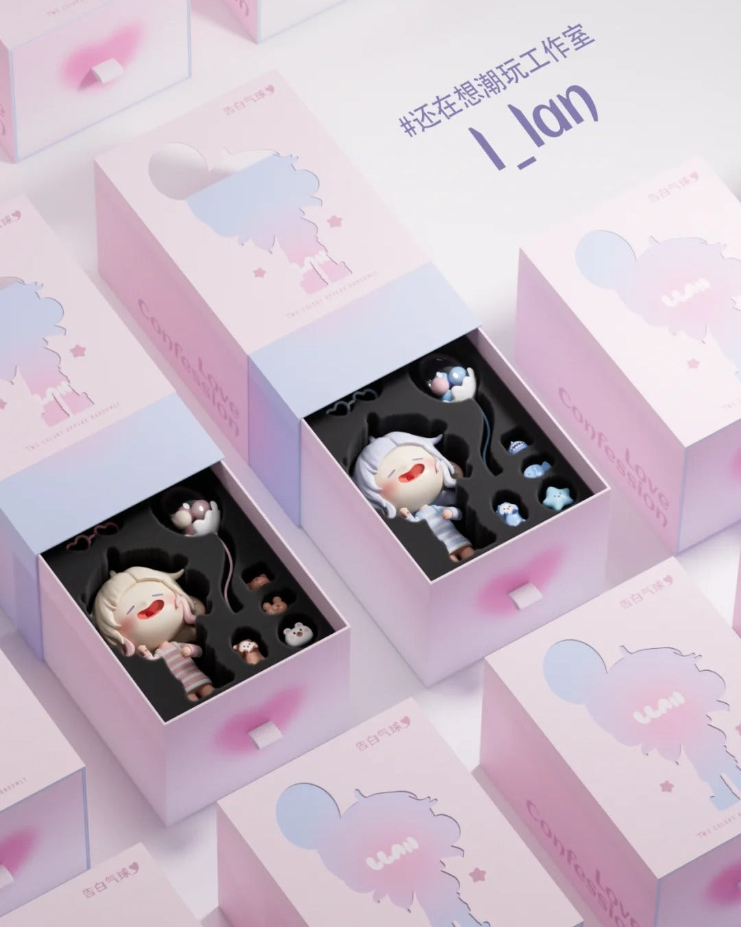 LLan 6.0 (Love Confession Balloon) Mô Hình Art Toy Blindbox GOHO Goho - ảnh 1 - Blindbox