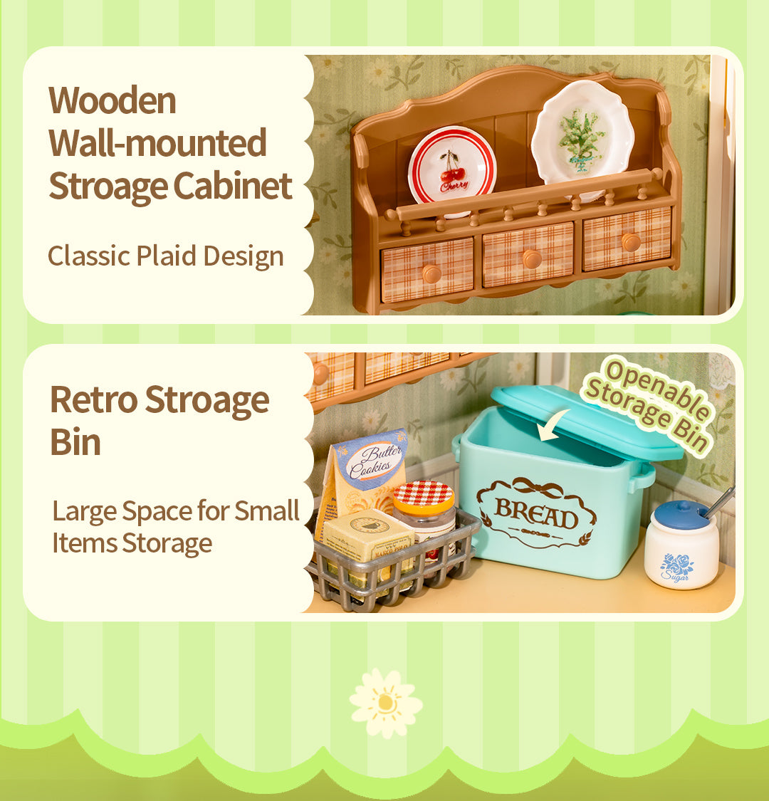 Rolife Farmhouse Kitchen DIY Miniature House DW024 - Mô Hình Nhà Bếp Đồng Quê Tự Làm - Rolife Super Creator