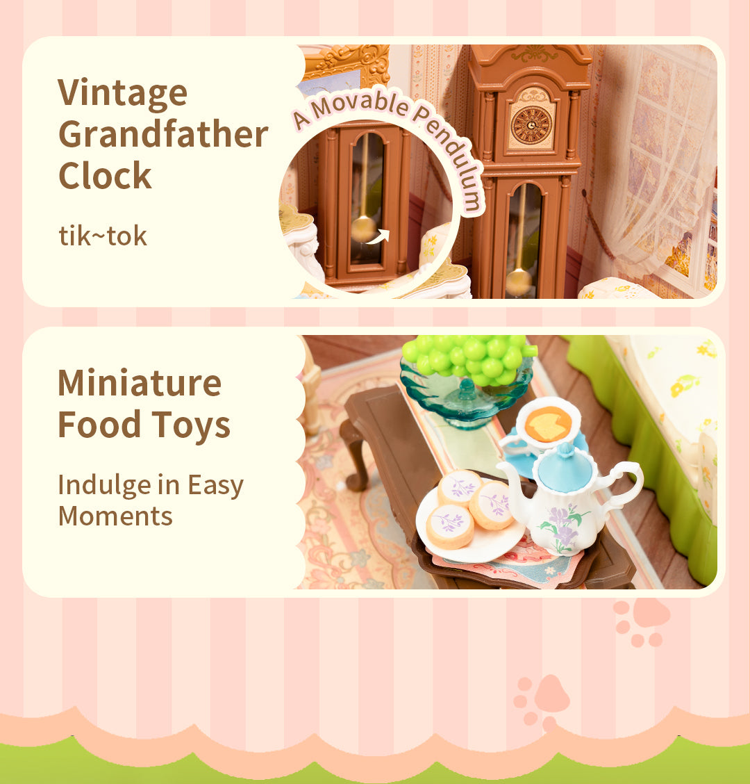 Rolife Holiday Tea Time DIY Miniature House DW023 - Nhà Mô Hình Mini DIY Tự Lắp Ráp - Rolife