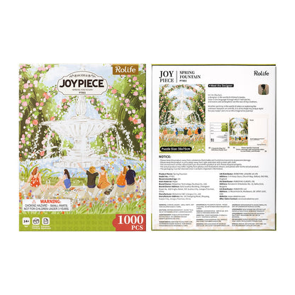 Rolife 1000 Piece Jigsaw Puzzle - Afternoon Fountain PT001 - Bộ Ghép Hình 1000 Mảnh - Rolife
