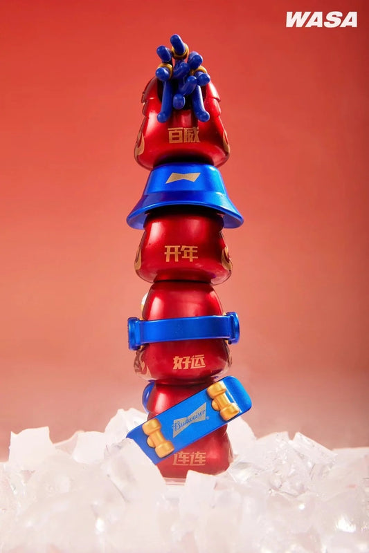 Budweiser x Wasa Chameleon - Mô hình Blind Box Art Toy chính hãng Wasa Toys - Hình ảnh chi tiết 2