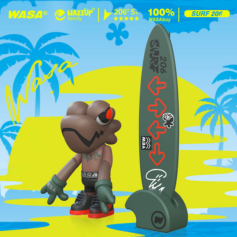 Wasaboy100% Surf206 Blind Box Series - Mô Hình Art Toy Chính Hãng Wasa Toys - Hình ảnh bổ sung 8