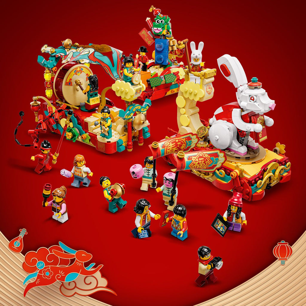 LEGO® Lunar New Year Parade - Bộ Lắp Ráp Diễu Hành Tết Nguyên Đán - LEGO 80111 - Hình ảnh bổ sung 6