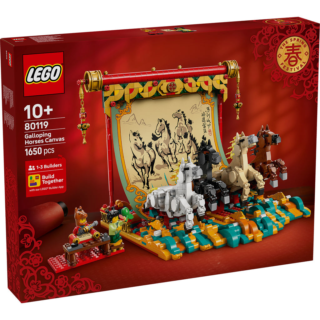 LEGO® Spring Festival Galloping Horse Canvas - Mô hình tranh ngựa phi Mã Đáo Thành Công - LEGO 80119 - Hình ảnh sản phẩm