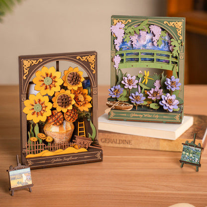 Rowood 3D Wooden Puzzle - Golden Sunflower TH002 - Mô hình lắp ráp gỗ 3D - Rolife