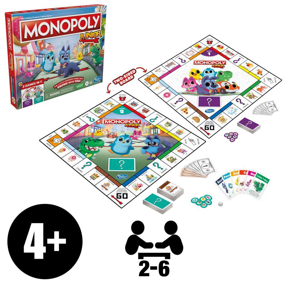 Monopoly Junior - Cờ Tỷ Phú Cho Trẻ Em (Bàn Cờ 2 Mặt, 2 Trong 1)