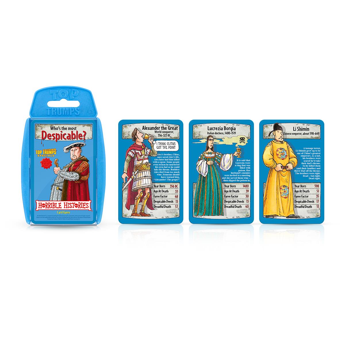 Horrible Histories Top Trumps Card Game - Trò Chơi Thẻ Bài Lịch Sử - Winning Moves - Hình ảnh bổ sung 5