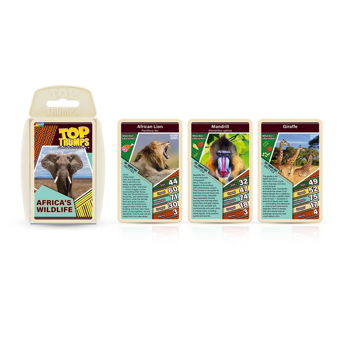 African Wildlife Top Trumps Card Game - Trò chơi thẻ bài khám phá động vật Châu Phi - Top Trumps - Hình ảnh bổ sung 5