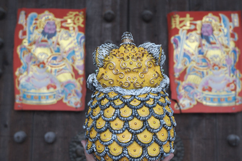 Daruma Doll-Lion Dance-Yellow - Mô Hình Art Toy Giới Hạn - WeArtDoing - Hình ảnh bổ sung 6