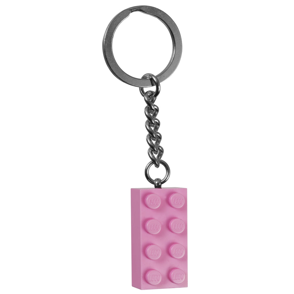 LEGO® Keyring 2x4 Stud – Pink - Móc khóa gạch LEGO 2x4 màu hồng chính hãng - LEGO - Hình ảnh sản phẩm