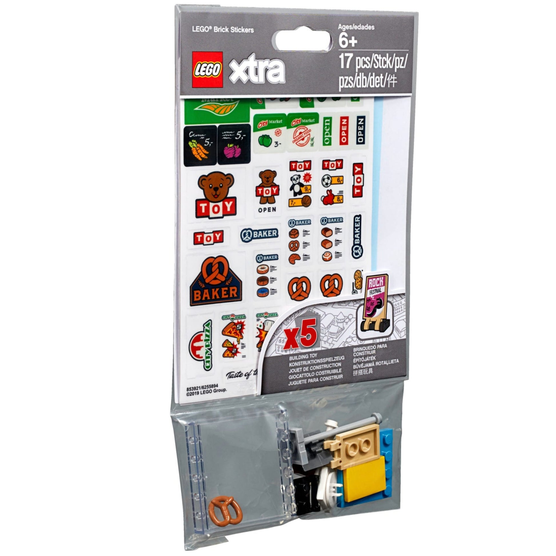 LEGO® xtra Brick Stickers - Bộ Nhãn Dán Trang Trí Thị Trấn 853921 - LEGO - Hình ảnh bổ sung 4