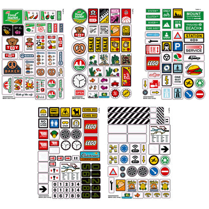 LEGO® xtra Brick Stickers - Bộ Nhãn Dán Trang Trí Thị Trấn 853921 - LEGO - Hình ảnh chi tiết 2