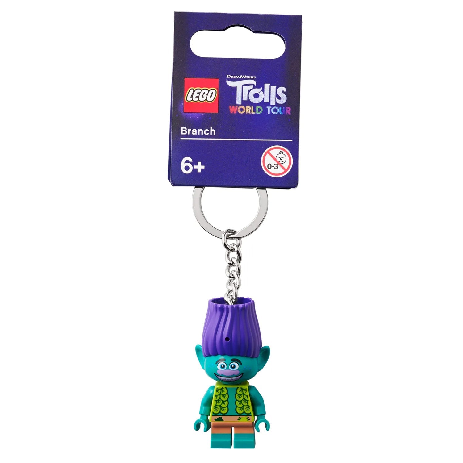 LEGO® Trolls Branch Keyring - Móc Khóa Nhân Vật LEGO Chính Hãng - 854004 - Góc nhìn khác 3