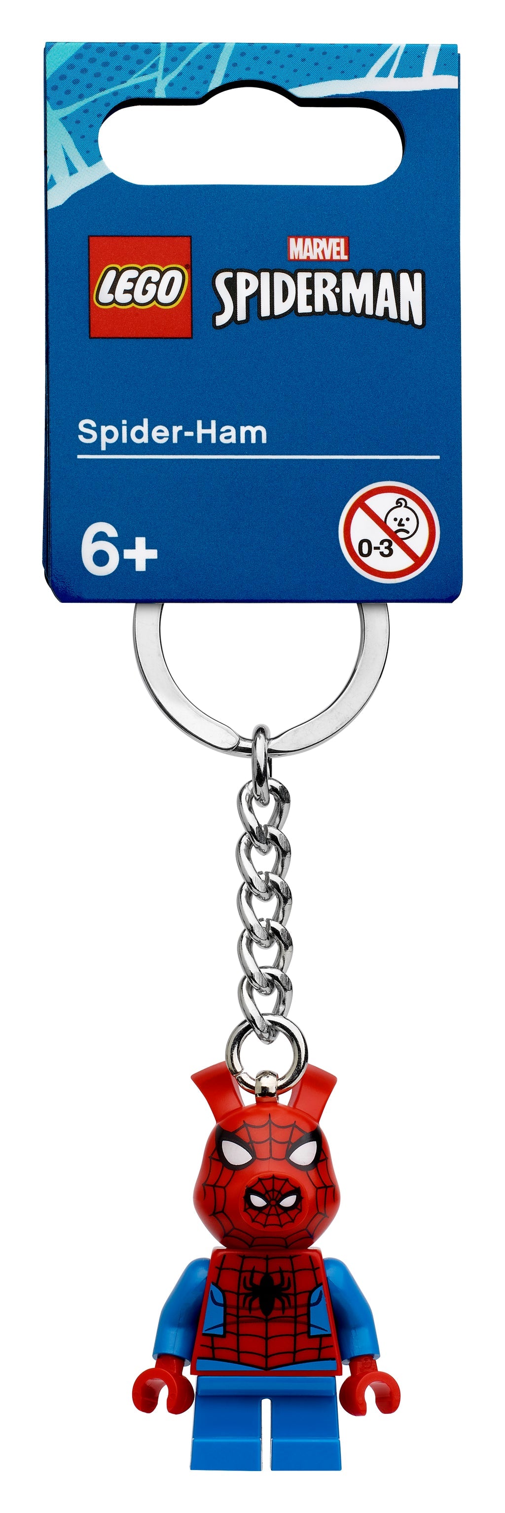 LEGO® Marvel Super Heroes Spider-Ham Keyring - Móc Khóa Nhân Vật Spider-Ham - LEGO 854077 - Góc nhìn khác 3