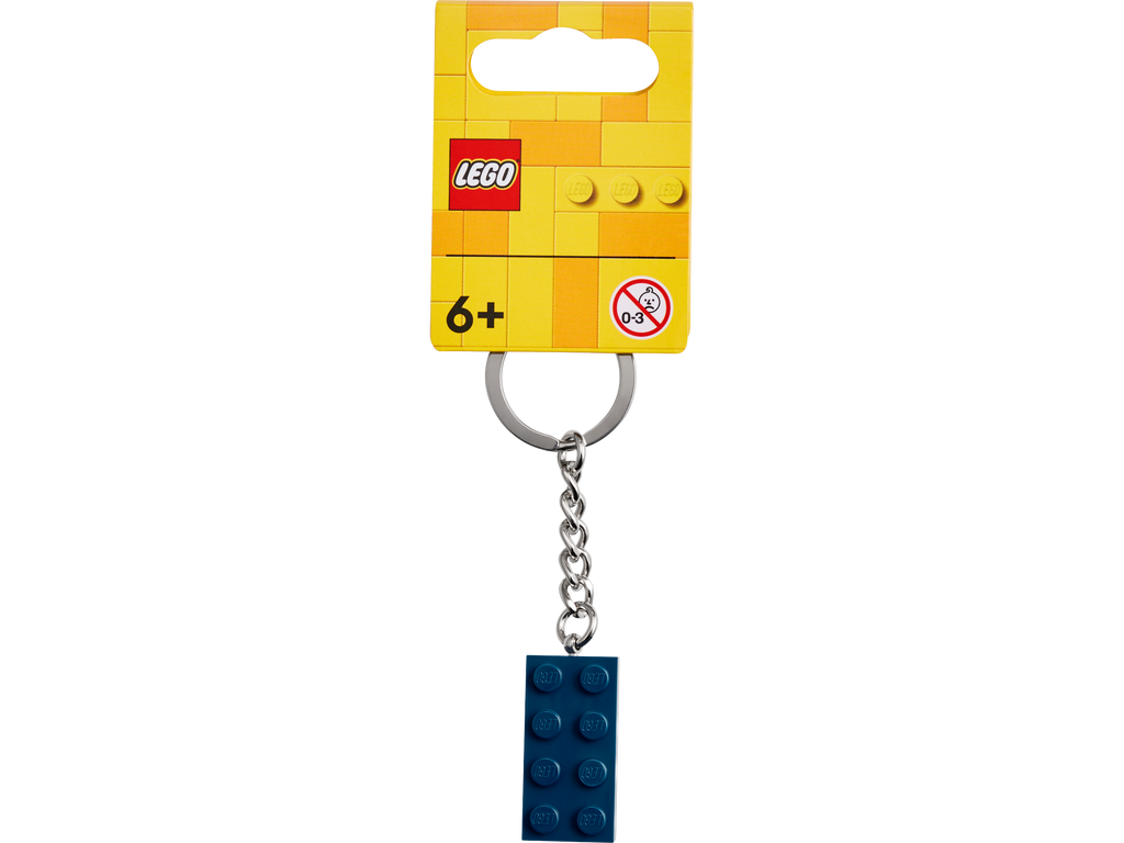 LEGO® Keyring 2x4 Stud – Earth Blue - Móc Khóa Gạch LEGO 2x4 - LEGO Chính Hãng - Hình ảnh sản phẩm