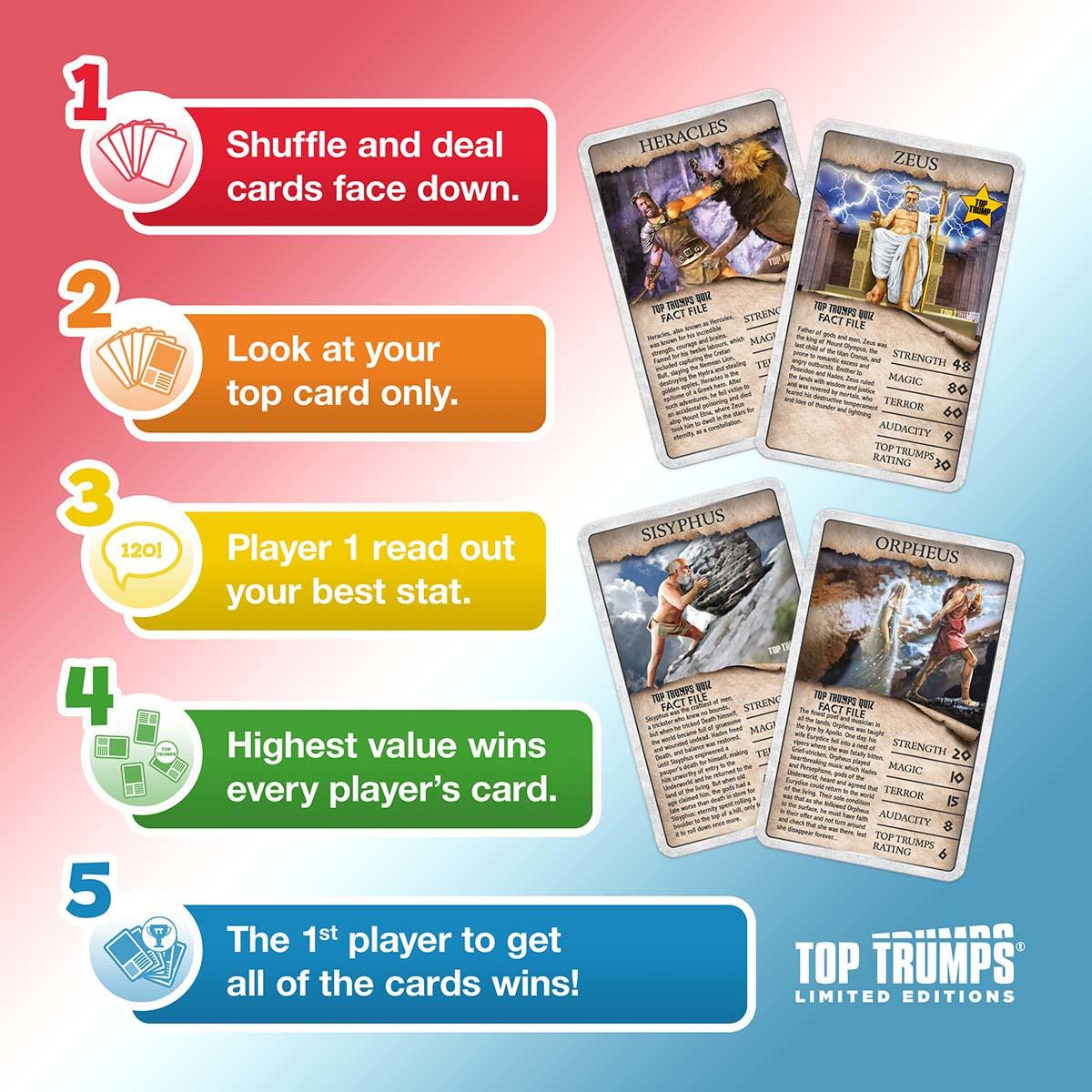 Greek Myths 30 Fantastic Tales Top Trumps Limited Edition - Bộ Bài Thần Thoại Hy Lạp - Winning Moves - Hình ảnh bổ sung 7