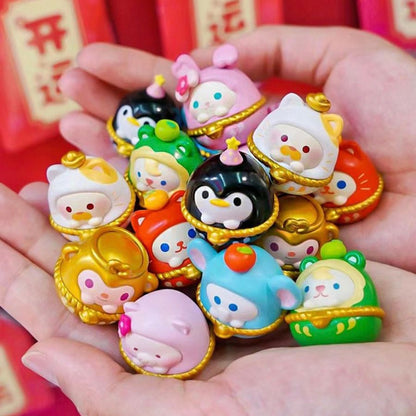 Lucky Daruma Bean Model - Mô hình Blind Box may mắn - OTHER ART TOYS 22MQD-003