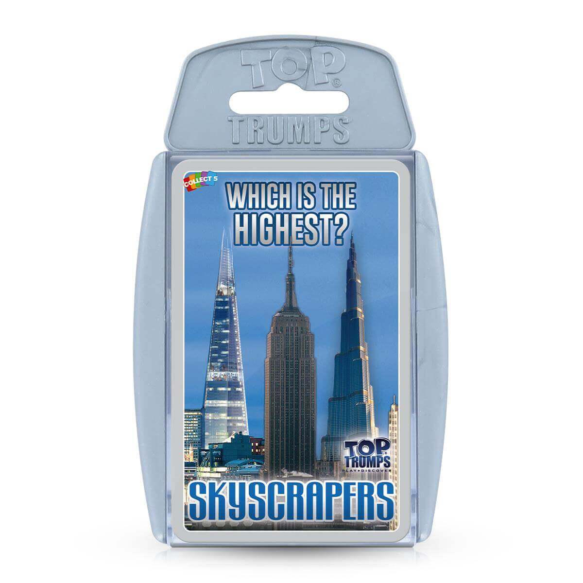 Skyscrapers Top Trumps Card Game - Trò chơi thẻ bài kiến trúc & giáo dục - Winning Moves - Hình ảnh sản phẩm