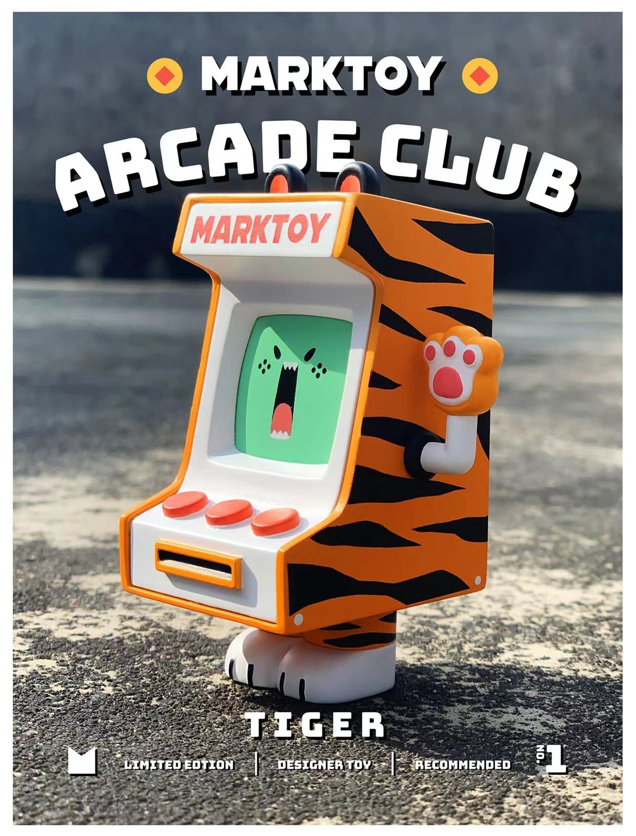 MARKTOY Tiger Arcade Club Mô Hình Art Toy Limited Marktoy - Hình ảnh sản phẩm