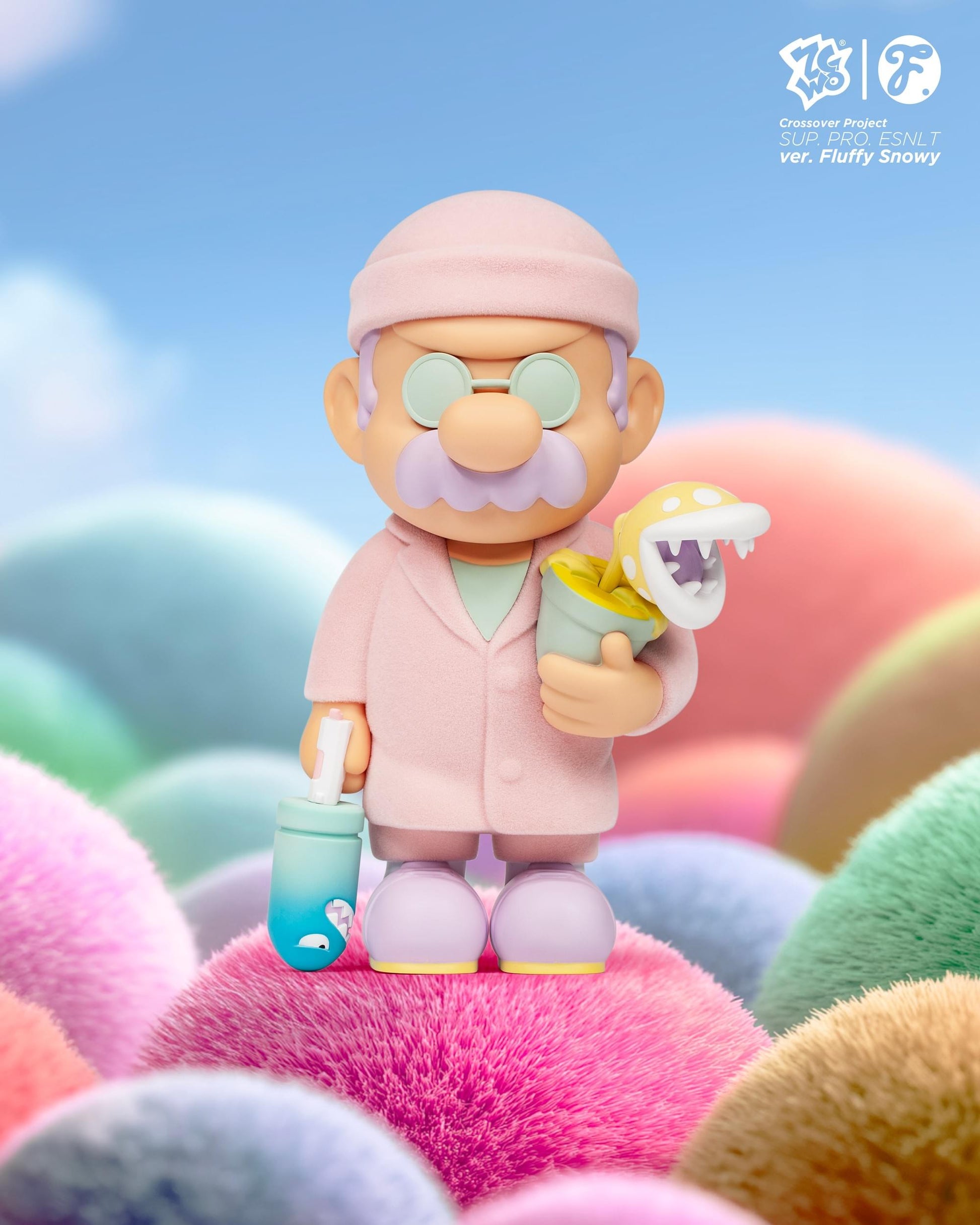 SUP. PRO. ESNTL // FLUFFY SNOWY - Mô hình Art Toy Figure Giới Hạn - Fools Paradise - Hình ảnh sản phẩm