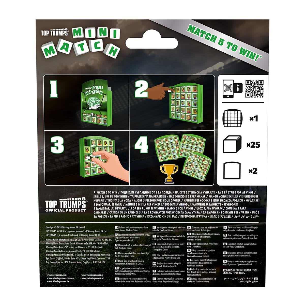 World Football Stars Green Top Trumps Mini Match - Trò Chơi Thẻ Bài Ghép Hình Bóng Đá - Winning Moves - Hình ảnh bổ sung 5