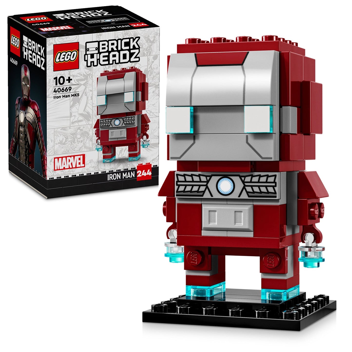 LEGO® BrickHeadz™ Iron Man MK5 Figure Mô Hình Lắp Ráp Marvel Siêu Anh Hùng LEGO 40669