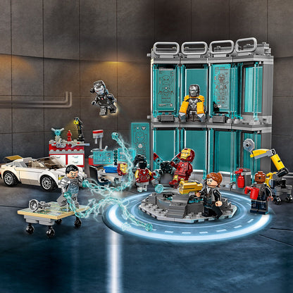 LEGO® Marvel Iron Man Armory - Đồ Chơi Lắp Ráp Phòng Trưng Bày Giáp - LEGO 76216