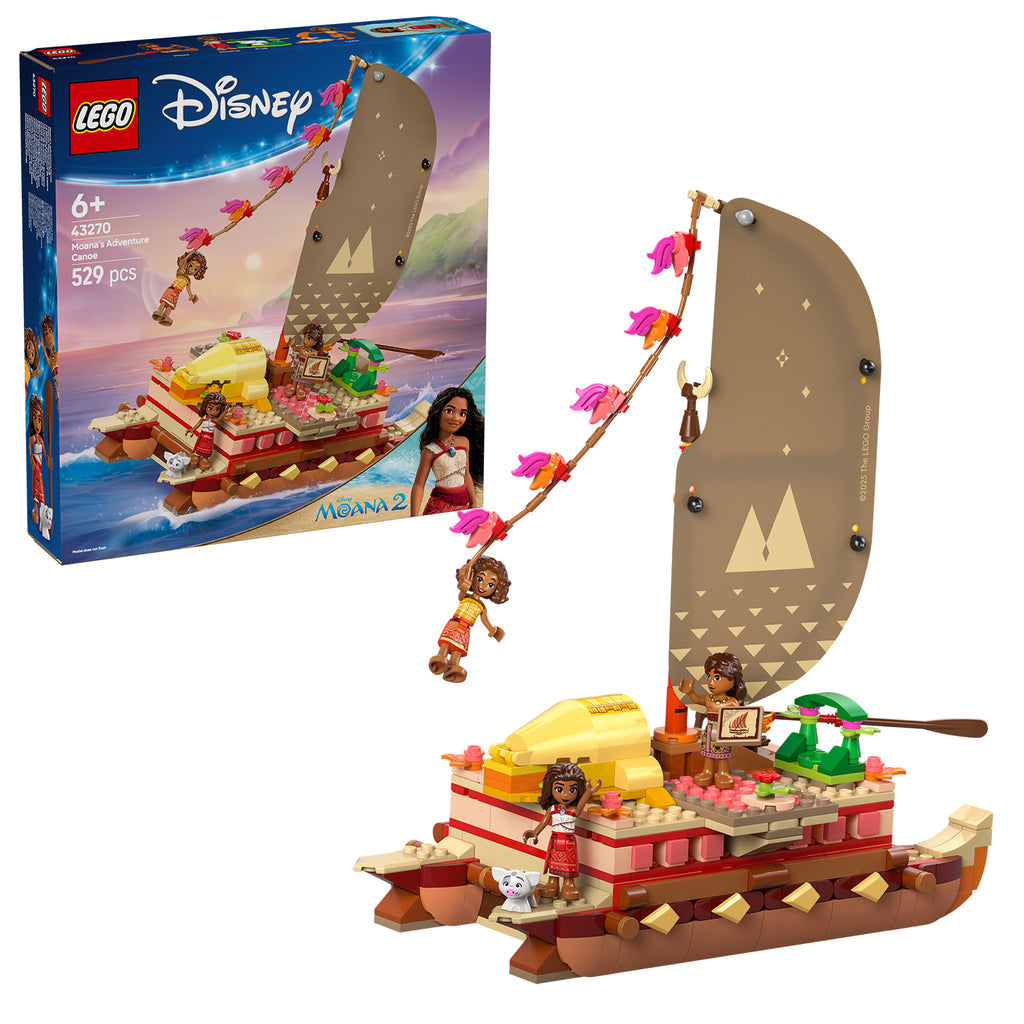 LEGO® Disney™ Moana's Adventure Canoe - Bộ Lắp Ráp Thuyền Phiêu Lưu Moana (43270) LEGO - ảnh 2 - Building Sets
