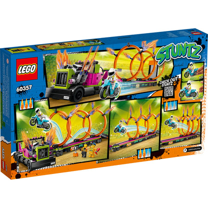 LEGO® City Stunt Truck & Ring of Fire Challenge - Đồ Chơi Lắp Ráp Xe Tải Biểu Diễn Mạo Hiểm LEGO 60357 LEGO - ảnh 4 - Lego