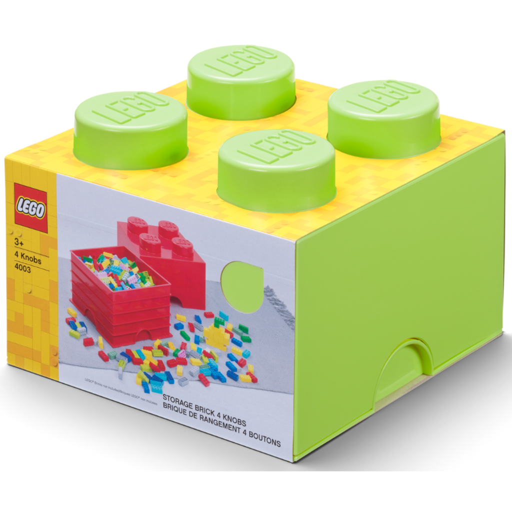 LEGO Storage Brick 4 Stud - Lime - Hộp Đựng Đồ Chơi Hình Viên Gạch LEGO - LEGO - Hình ảnh sản phẩm