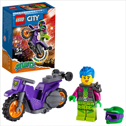 LEGO® City Wheelie Stunt Bike - Đồ chơi lắp ráp mô tô mạo hiểm bốc đầu - LEGO 60296