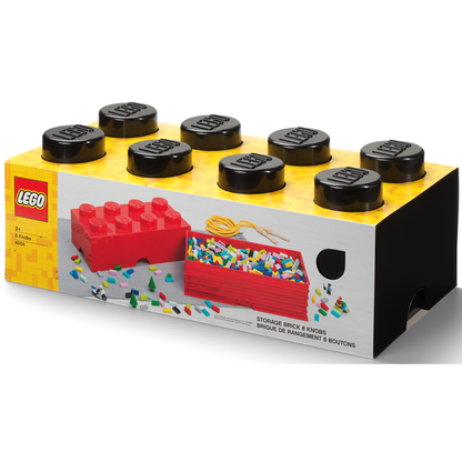 LEGO® Storage Brick 8 - Black - Hộp Lưu Trữ 8 Nút Chính Hãng LEGO - Hình ảnh sản phẩm