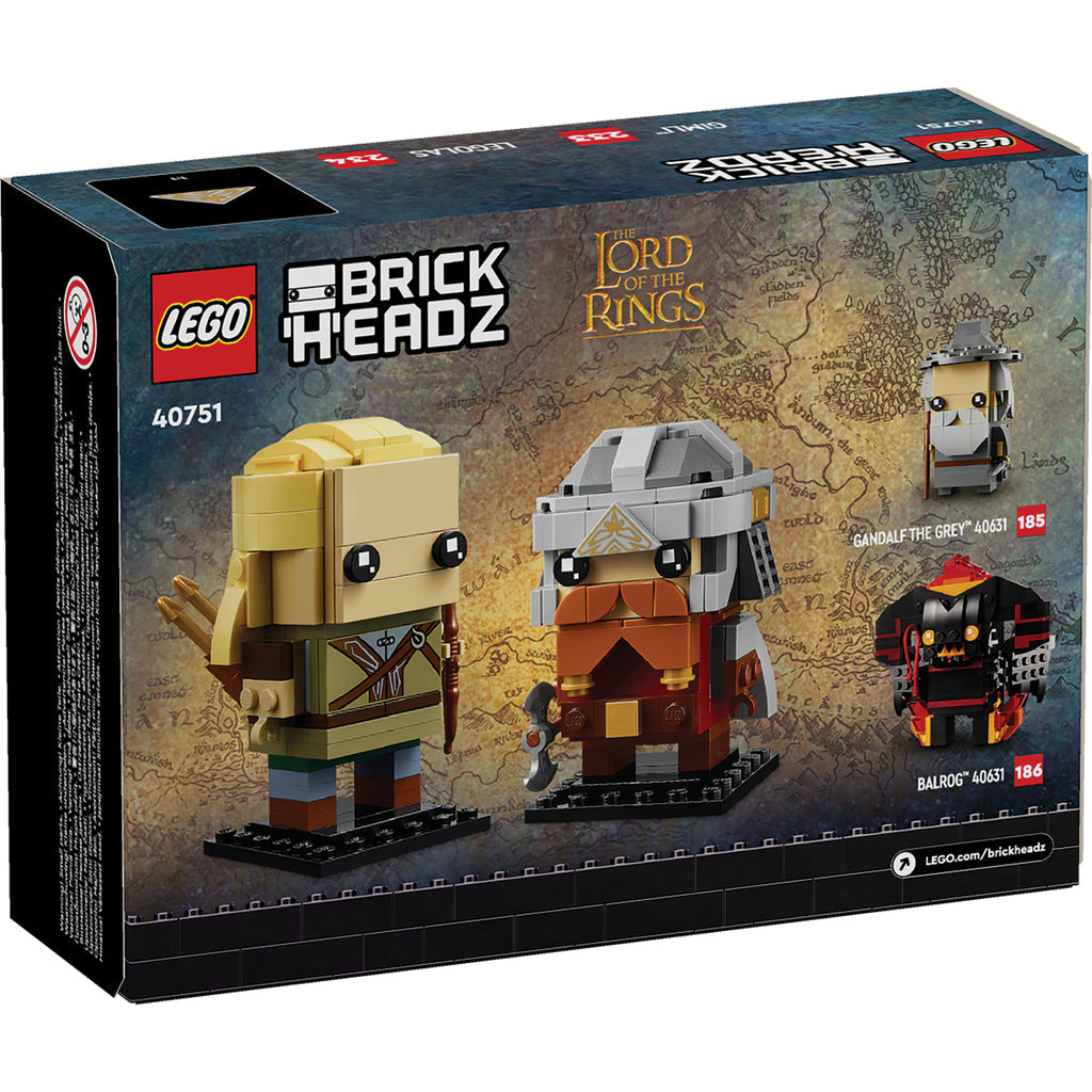 LEGO® BrickHeadz™ Legolas & Gimli™ Bộ Mô Hình Lắp Ráp Chúa Tể Những Chiếc Nhẫn LEGO 40751 - Hình ảnh bổ sung 8