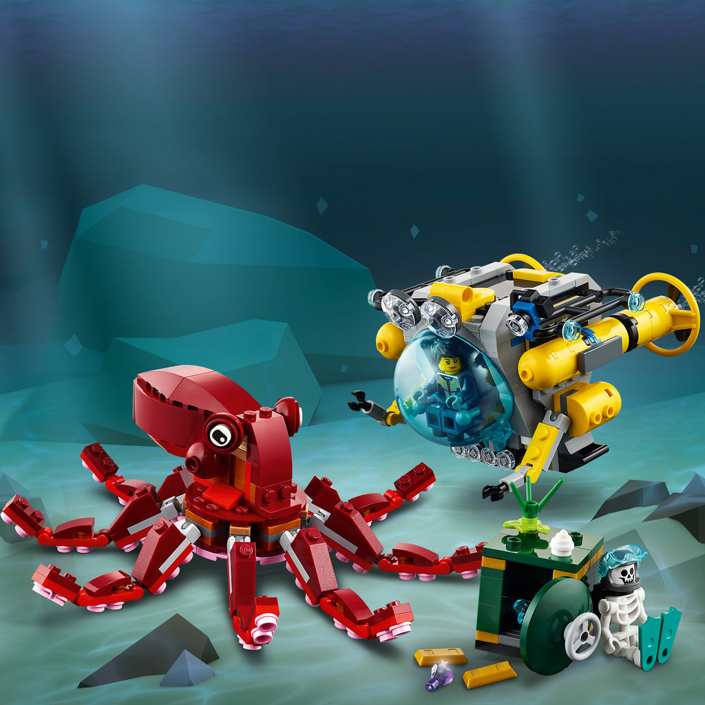 LEGO® Creator 3-in-1 Sunken Treasure Mission - Bộ Lắp Ráp Sứ Mệnh Kho Báu Dưới Biển - LEGO 31130 LEGO - ảnh 5 - LEGO Creator 